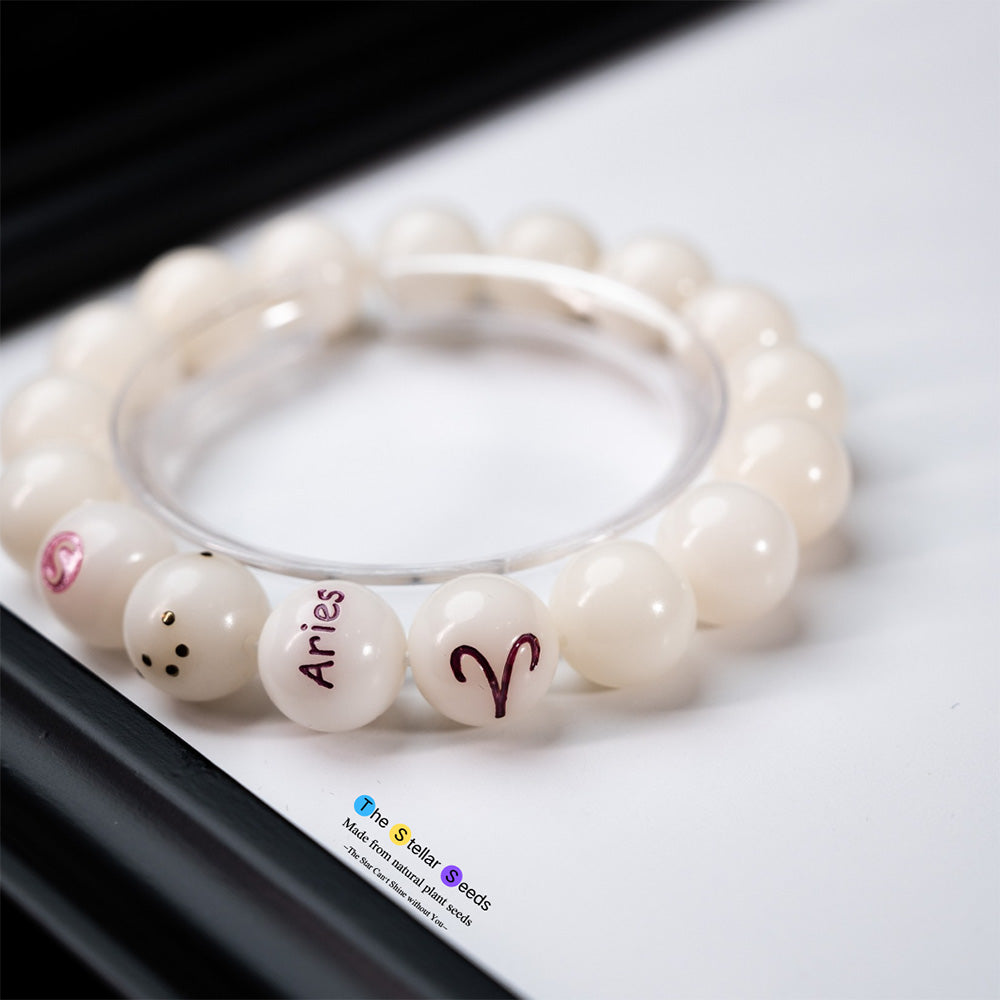 Zodiac Mala Beads Meditation – Aries Constellation Healing Bracelet - The Stellar Seeds