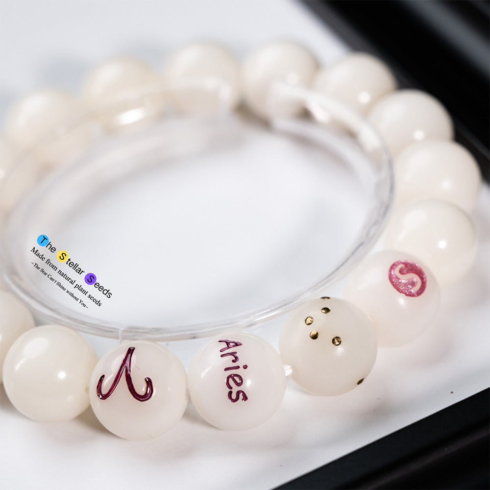 Zodiac Mala Beads Meditation – Aries Constellation Healing Bracelet - The Stellar Seeds