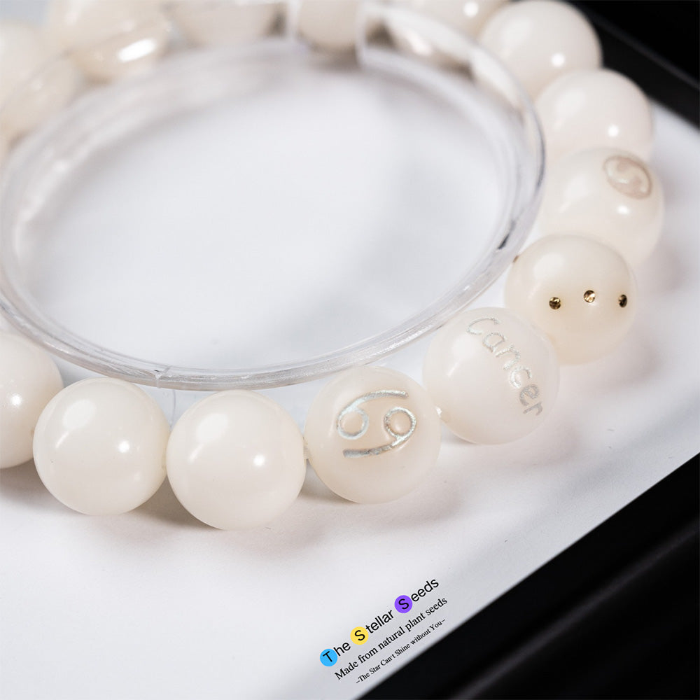 Zodiac Rosary Beads – Cancer Symbol Bracelet for Mindfulness and Peace - The Stellar Seeds