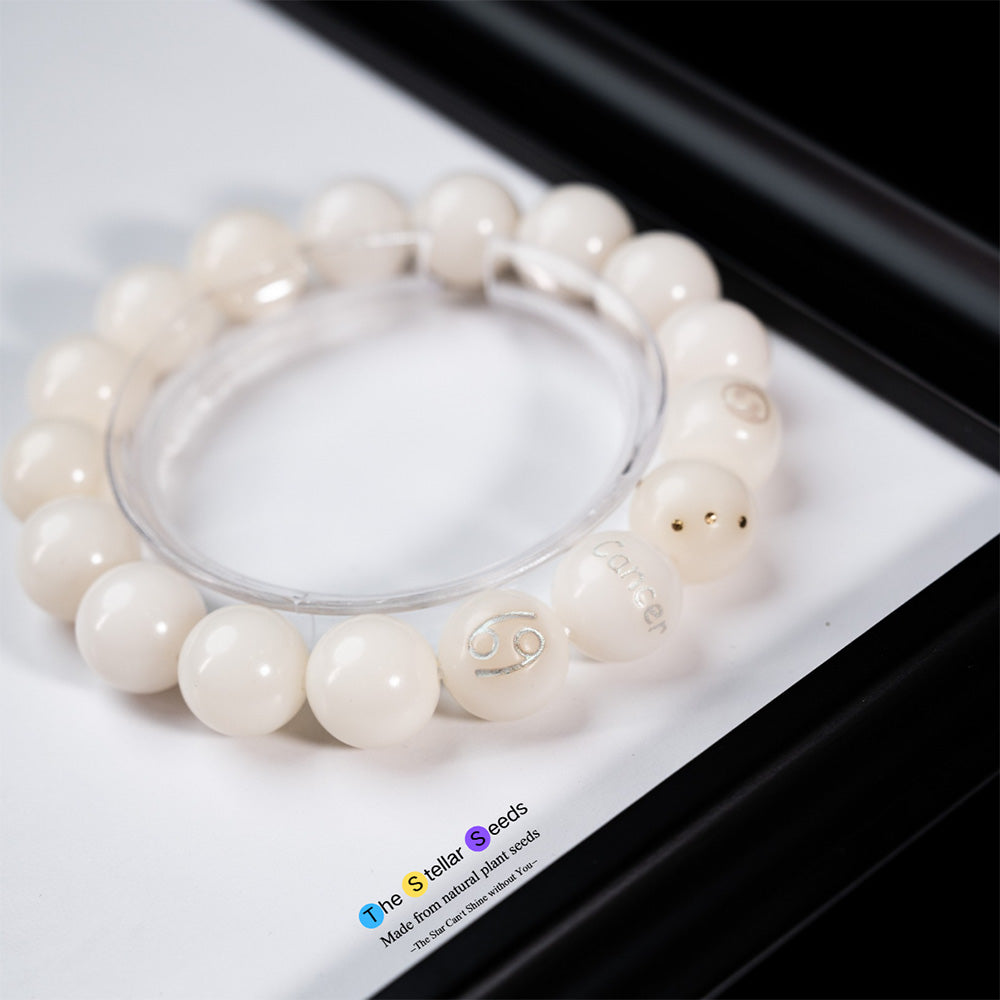 Zodiac Rosary Beads – Cancer Symbol Bracelet for Mindfulness and Peace - The Stellar Seeds