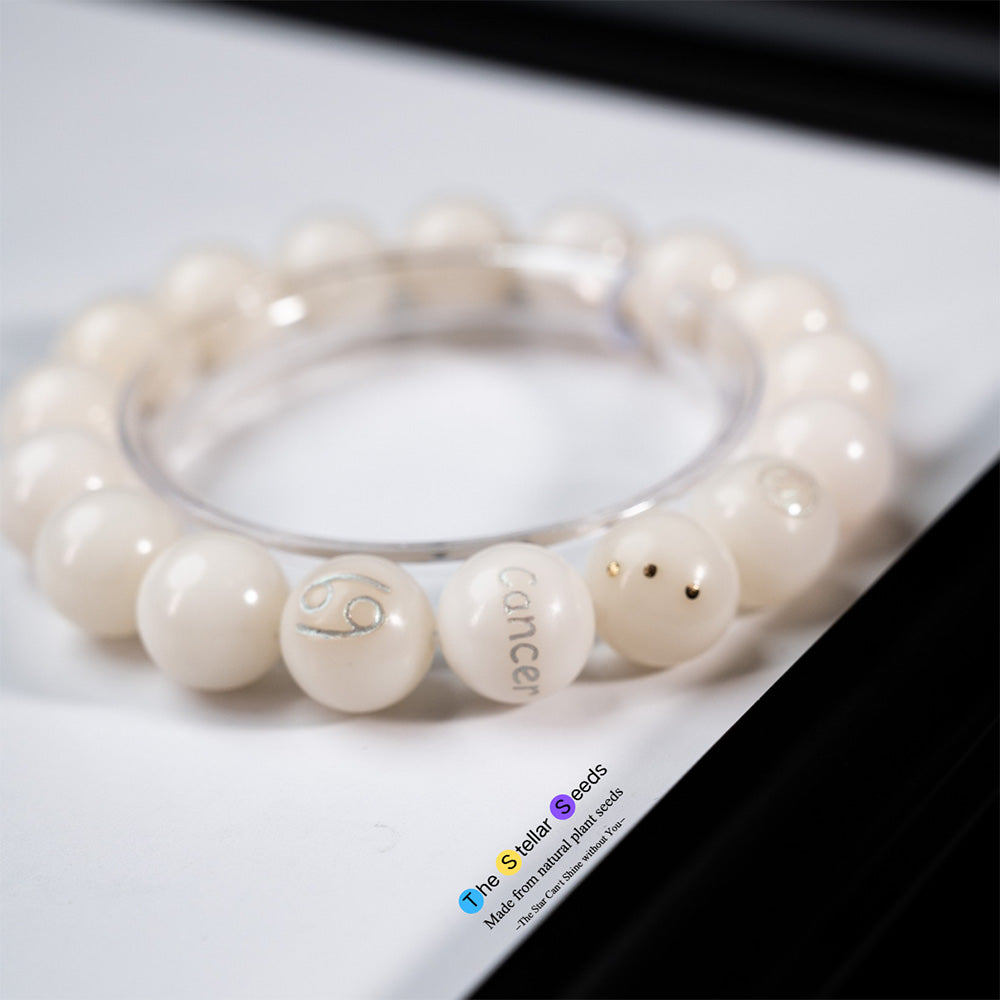 Zodiac Rosary Beads – Cancer Symbol Bracelet for Mindfulness and Peace - The Stellar Seeds