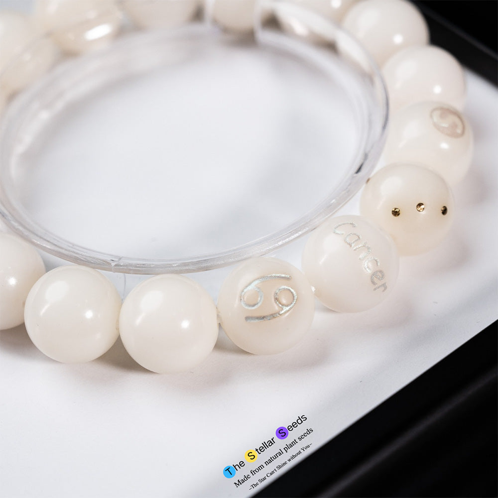 Zodiac Rosary Beads – Cancer Symbol Bracelet for Mindfulness and Peace - The Stellar Seeds