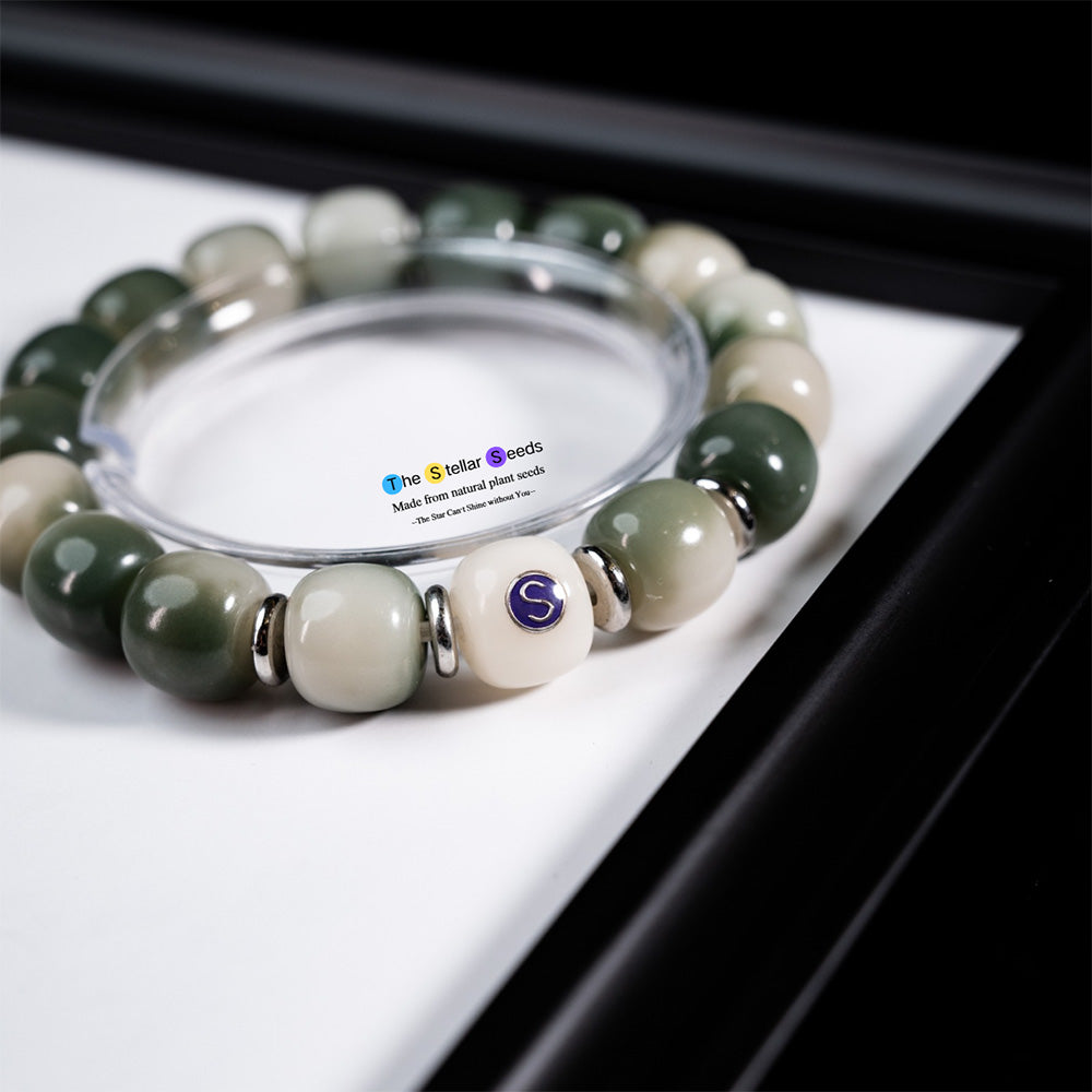 Natural Green Bodhi Beads Bracelet – For Deeper Meditation & Inner Peace - The Stellar Seeds