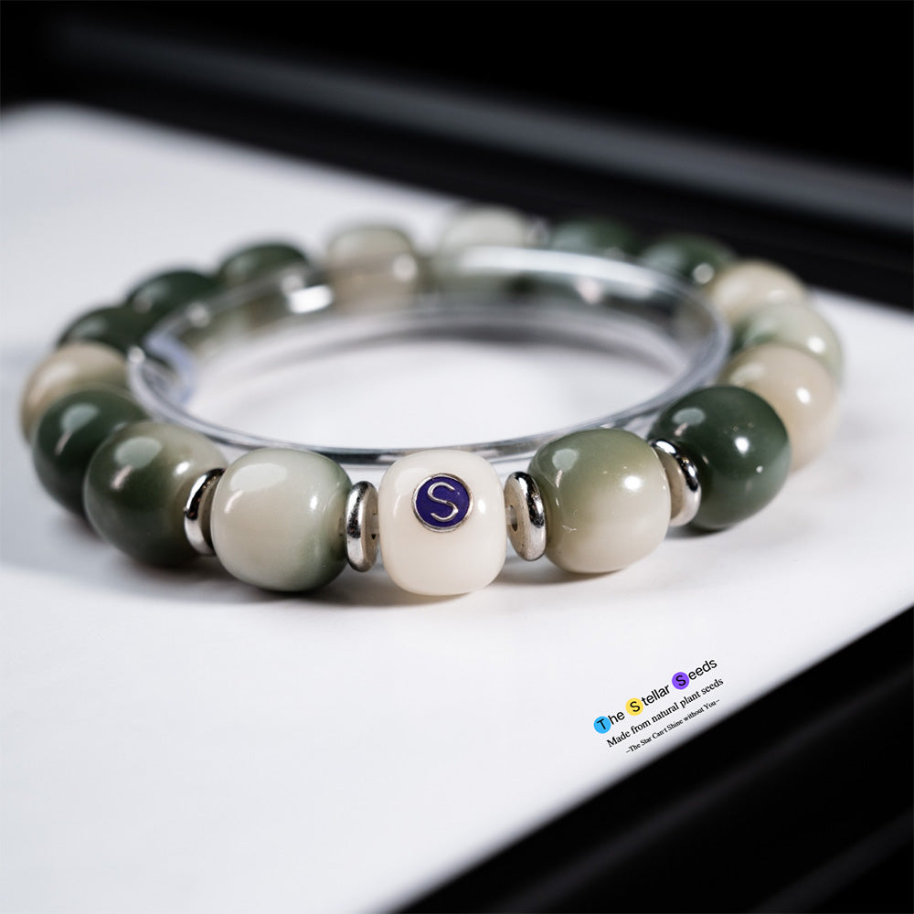 Natural Green Bodhi Beads Bracelet – For Deeper Meditation & Inner Peace - The Stellar Seeds