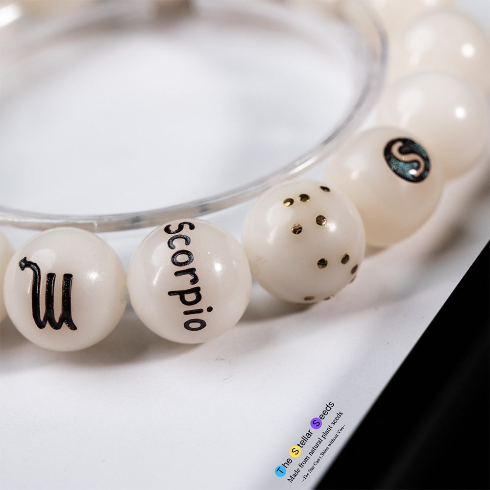Zodiac Mala Beads – Scorpio Symbol Bracelet for Inner Transformation - The Stellar Seeds