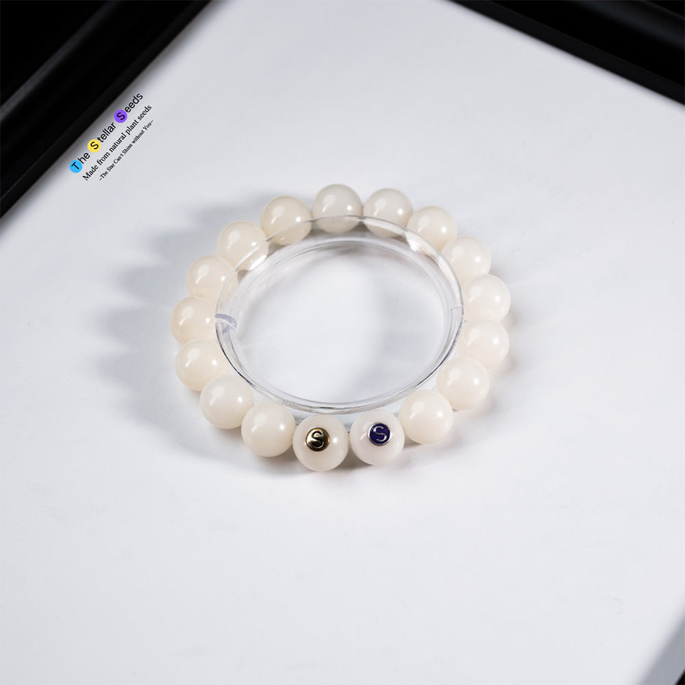 White Bodhi Meditation Bracelet – Calm the Mind & Deepen Focus - The Stellar Seeds