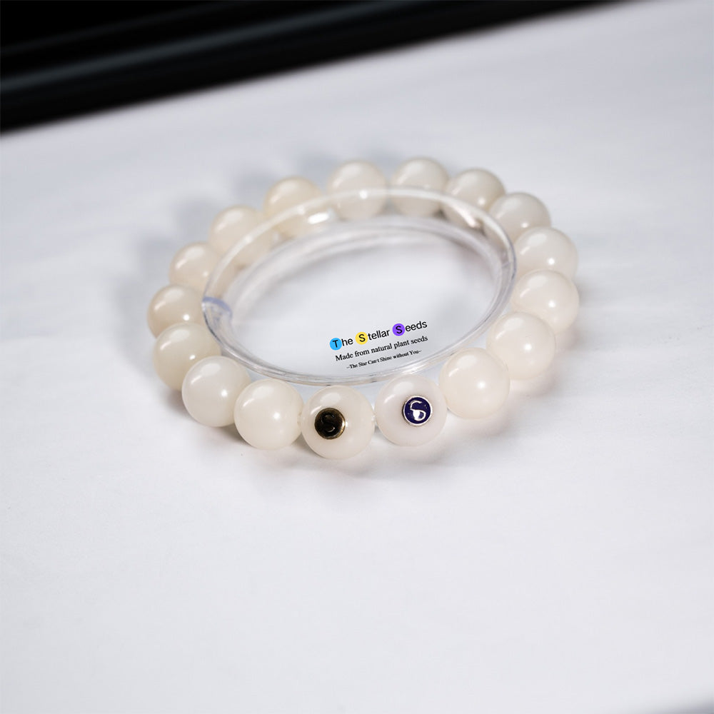 White Bodhi Meditation Bracelet – Calm the Mind & Deepen Focus - The Stellar Seeds