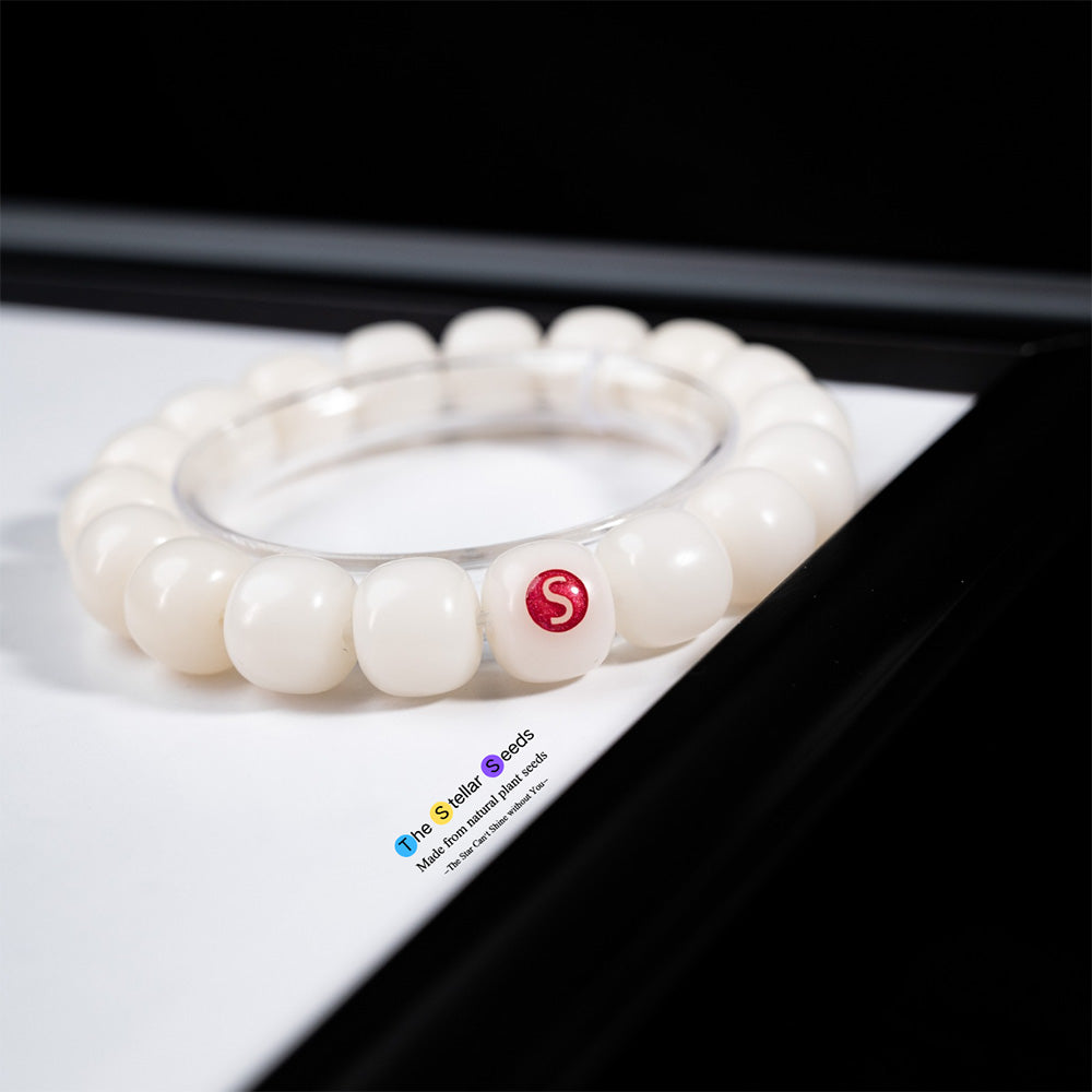 White Bodhi Meditation Bracelet – Connect with Nature & Tranquility - The Stellar Seeds