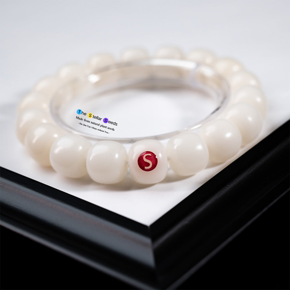 White Bodhi Meditation Bracelet – Connect with Nature & Tranquility - The Stellar Seeds