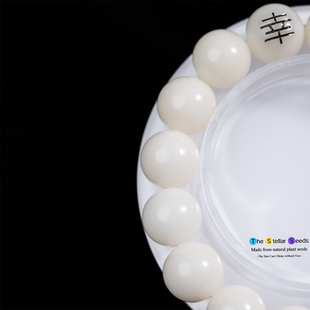 Lucky Charm Bodhi Seed Bracelet – Natural, Handcrafted, and Mindfully Engraved - The Stellar Seeds