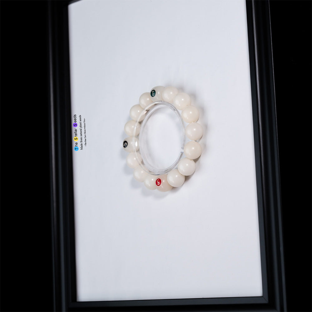 White Bodhi Seed Bracelet – Pure, Peaceful, Natural - The Stellar Seeds