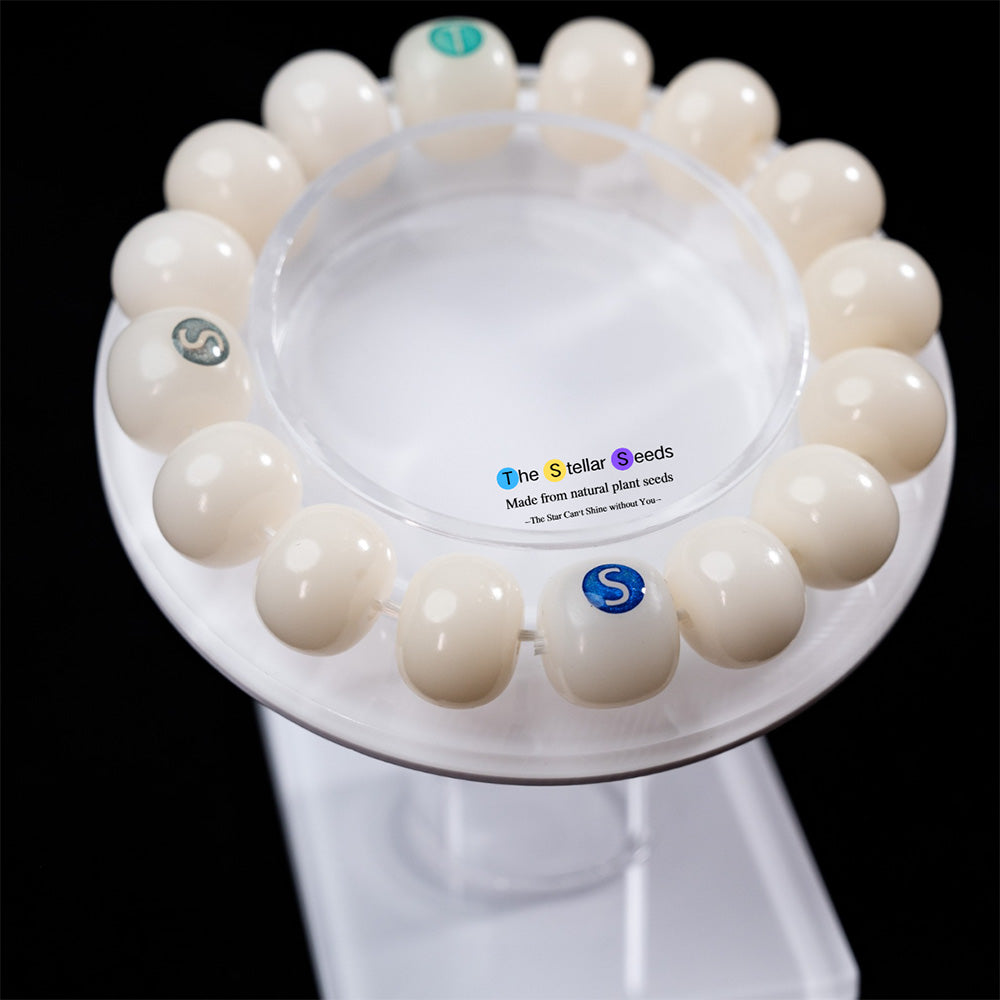 Timeless White Bodhi Bracelet – Crafted for Clarity - The Stellar Seeds