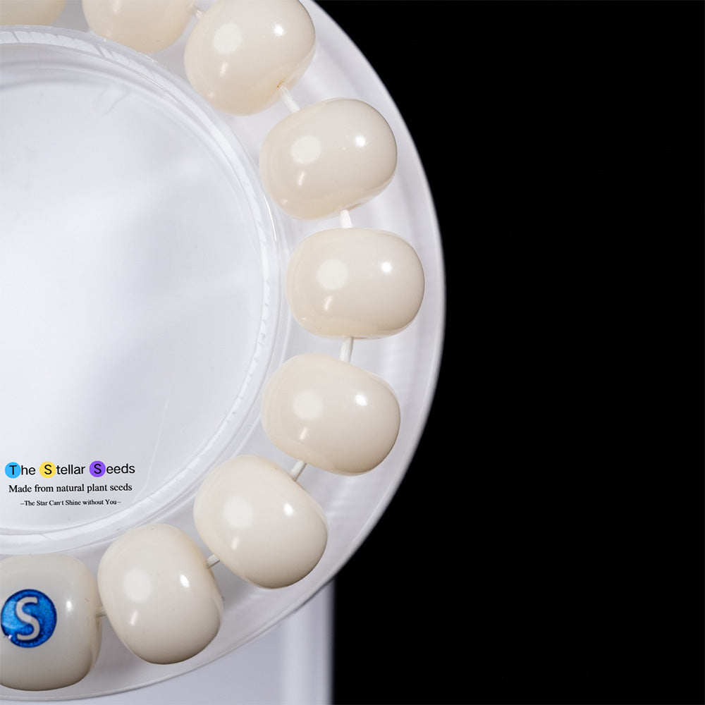 Timeless White Bodhi Bracelet – Crafted for Clarity - The Stellar Seeds