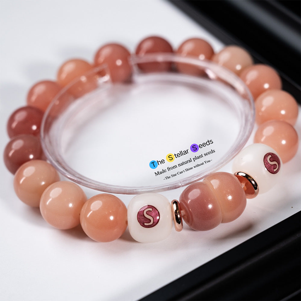 Brown Bodhi Beads Mala Bracelet with Sleep Bead - The Stellar Seeds