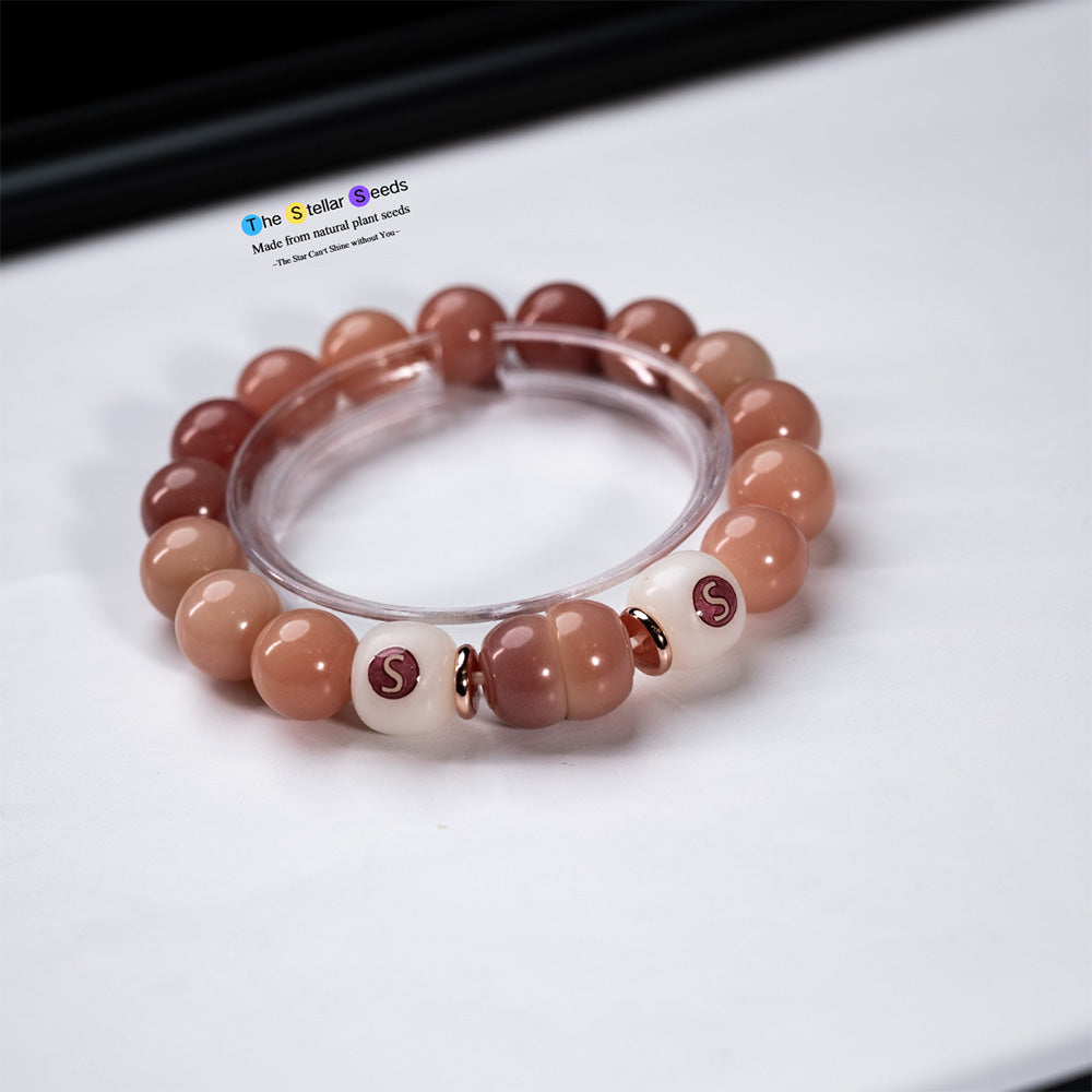 Brown Bodhi Beads Mala Bracelet with Sleep Bead - The Stellar Seeds