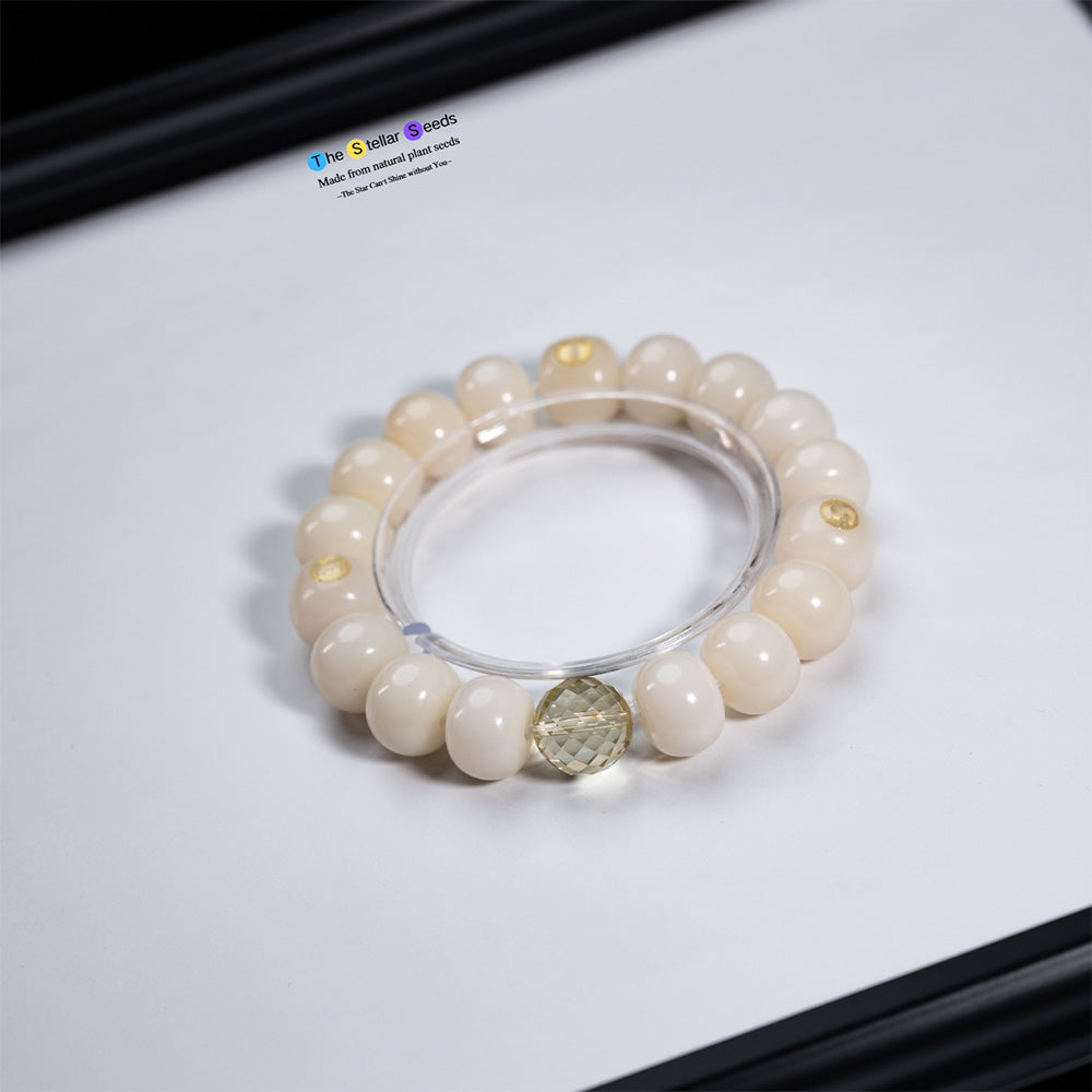 Abundance & Peace – Citrine and Bodhi Bead Energy Bracelet - The Stellar Seeds