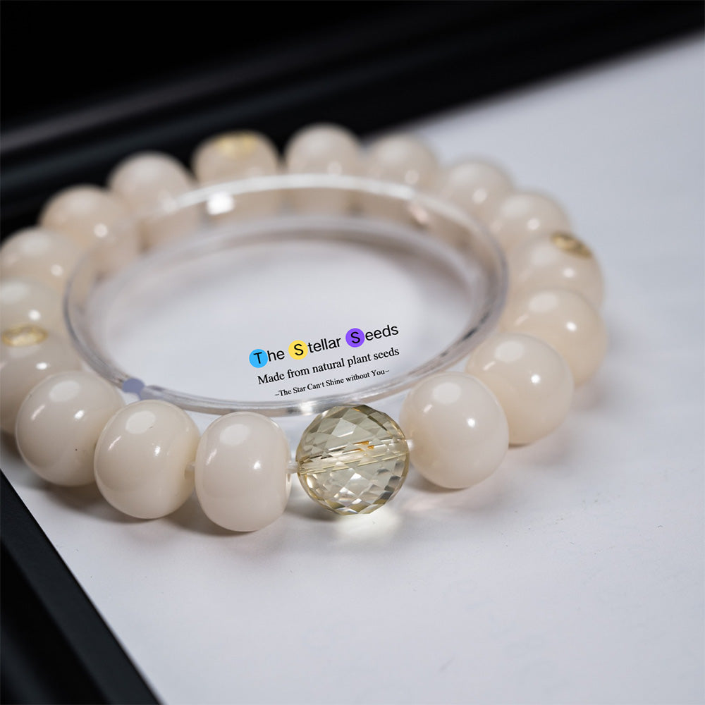 Abundance & Peace – Citrine and Bodhi Bead Energy Bracelet - The Stellar Seeds