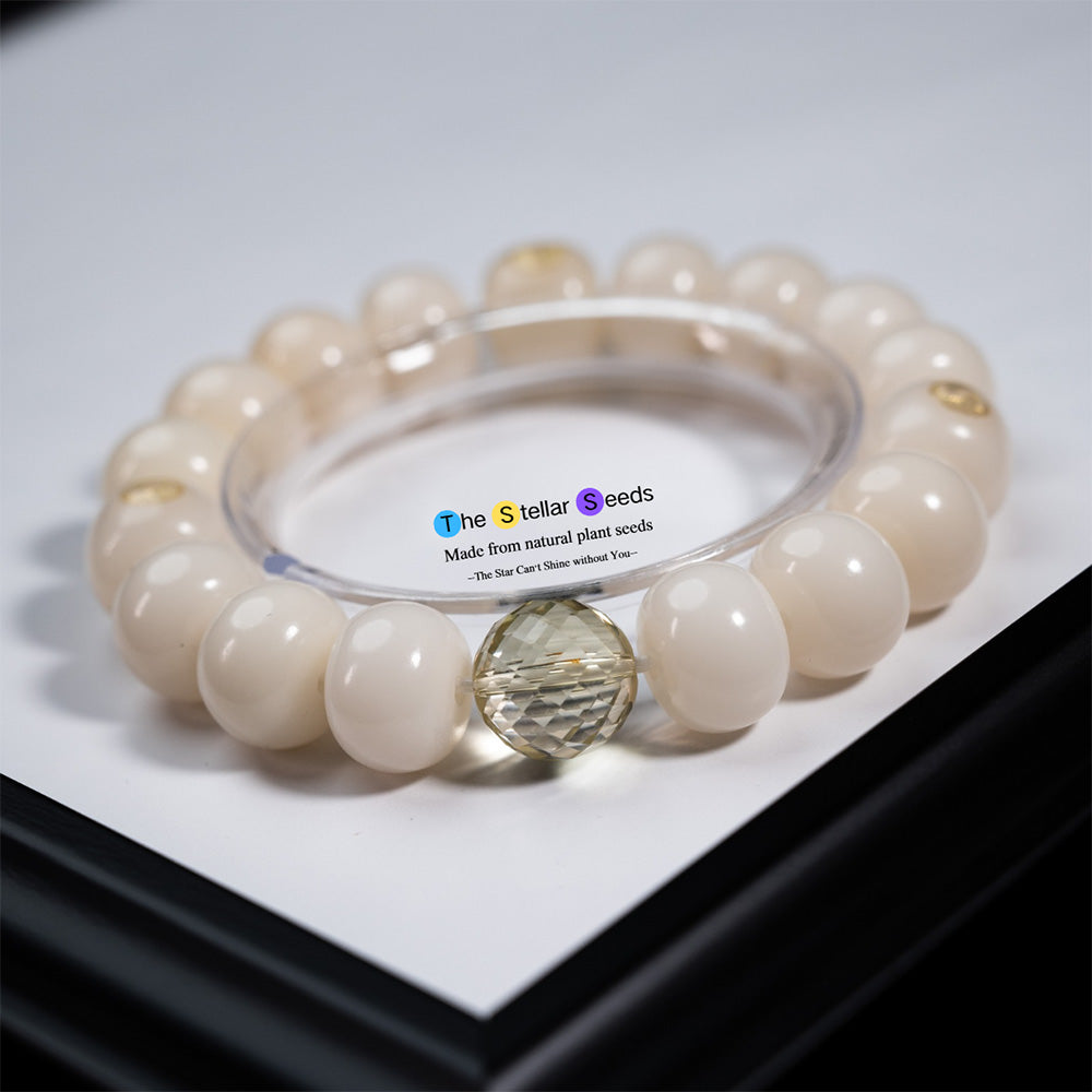 Abundance & Peace – Citrine and Bodhi Bead Energy Bracelet - The Stellar Seeds