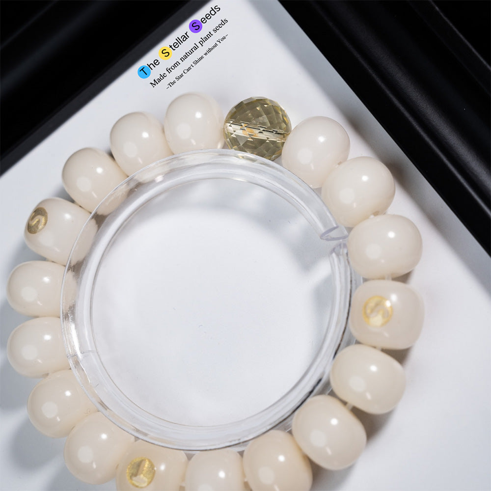 Abundance & Peace – Citrine and Bodhi Bead Energy Bracelet - The Stellar Seeds
