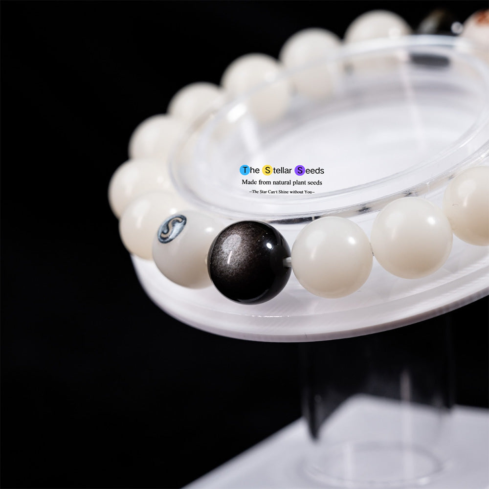 Natural Bodhi Bracelet with Gold Obsidian – Calm Mind, Bold Spirit - The Stellar Seeds