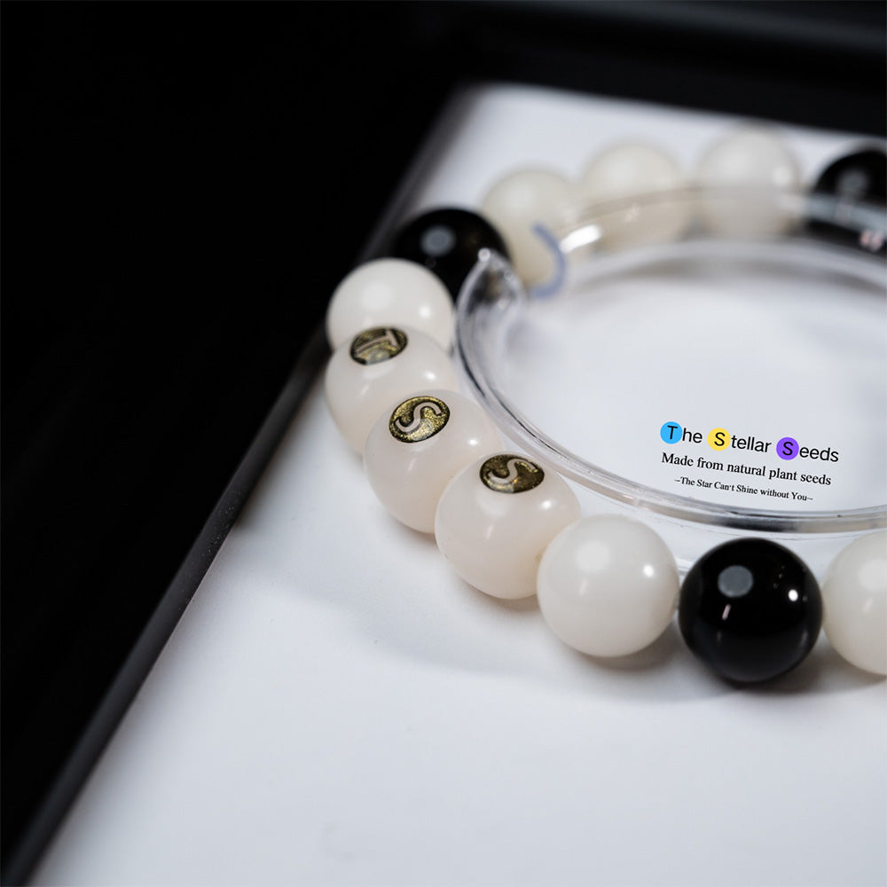 Guardian Energy Bracelet – Gold Sheen Obsidian & Natural Bodhi Seeds - The Stellar Seeds