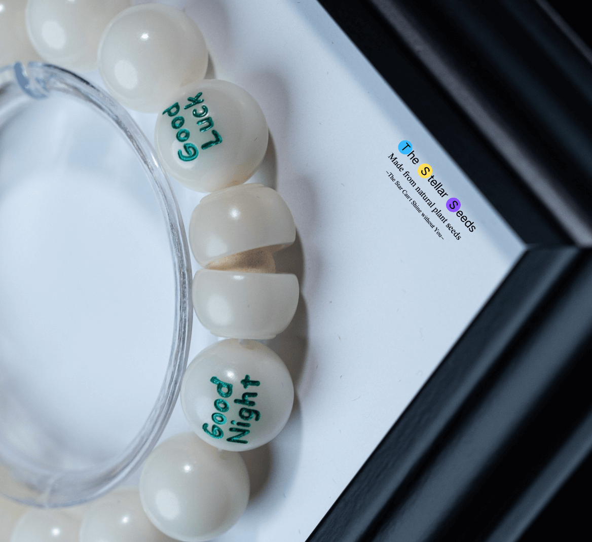 White Bodhi Seed Spiritual Bracelet for Calm & Sleep - The Stellar Seeds