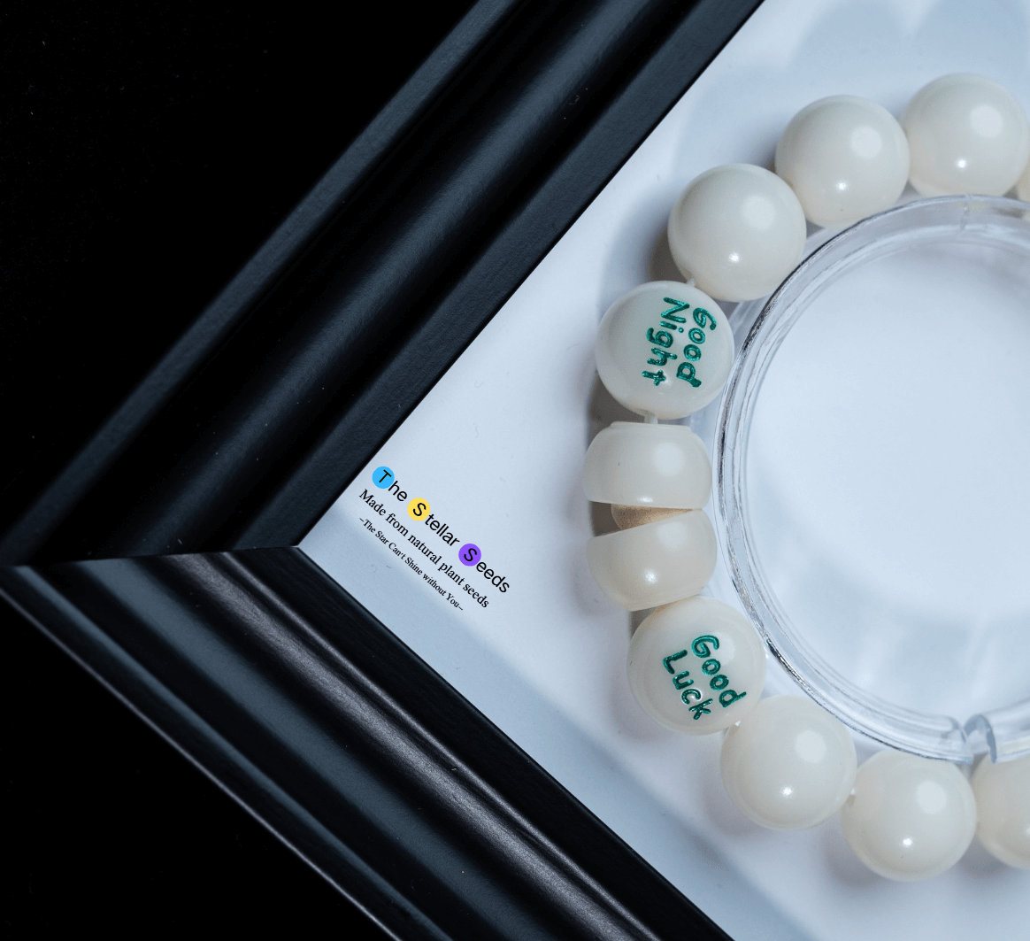 White Bodhi Seed Spiritual Bracelet for Calm & Sleep - The Stellar Seeds
