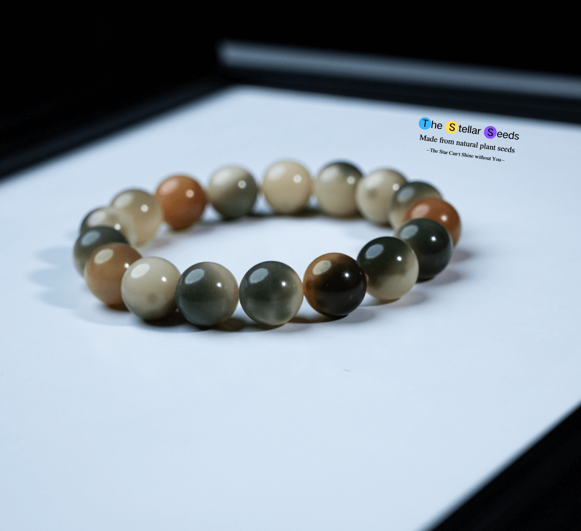 Spiritual Rosary Beads – Green Bodhi Bracelet for Daily Reflection - The Stellar Seeds