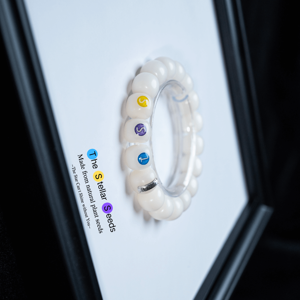 White Bodhi Seed Rosary Beads Bracelet – For Meditation, Prayer, and Inner Peace - The Stellar Seeds