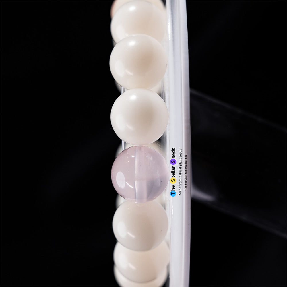 Pink Crystal Bodhi Beans Bracelet-The Guardian Of Love And Soul - The Stellar Seeds