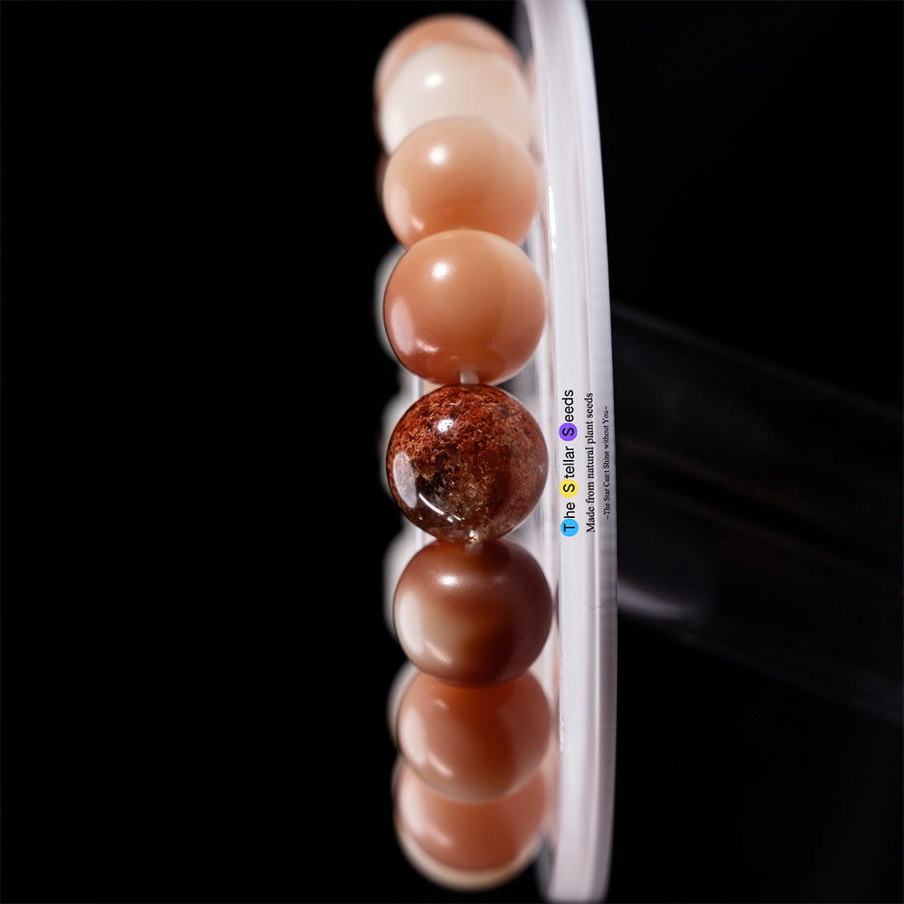 Flames of Focus – Red Phantom Energy Stone & Bodhi Meditation Bracelet - The Stellar Seeds