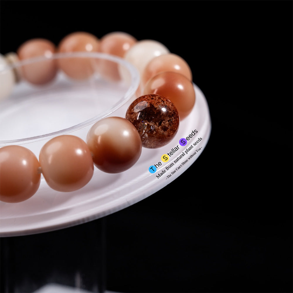 Flames of Focus – Red Phantom Energy Stone & Bodhi Meditation Bracelet - The Stellar Seeds