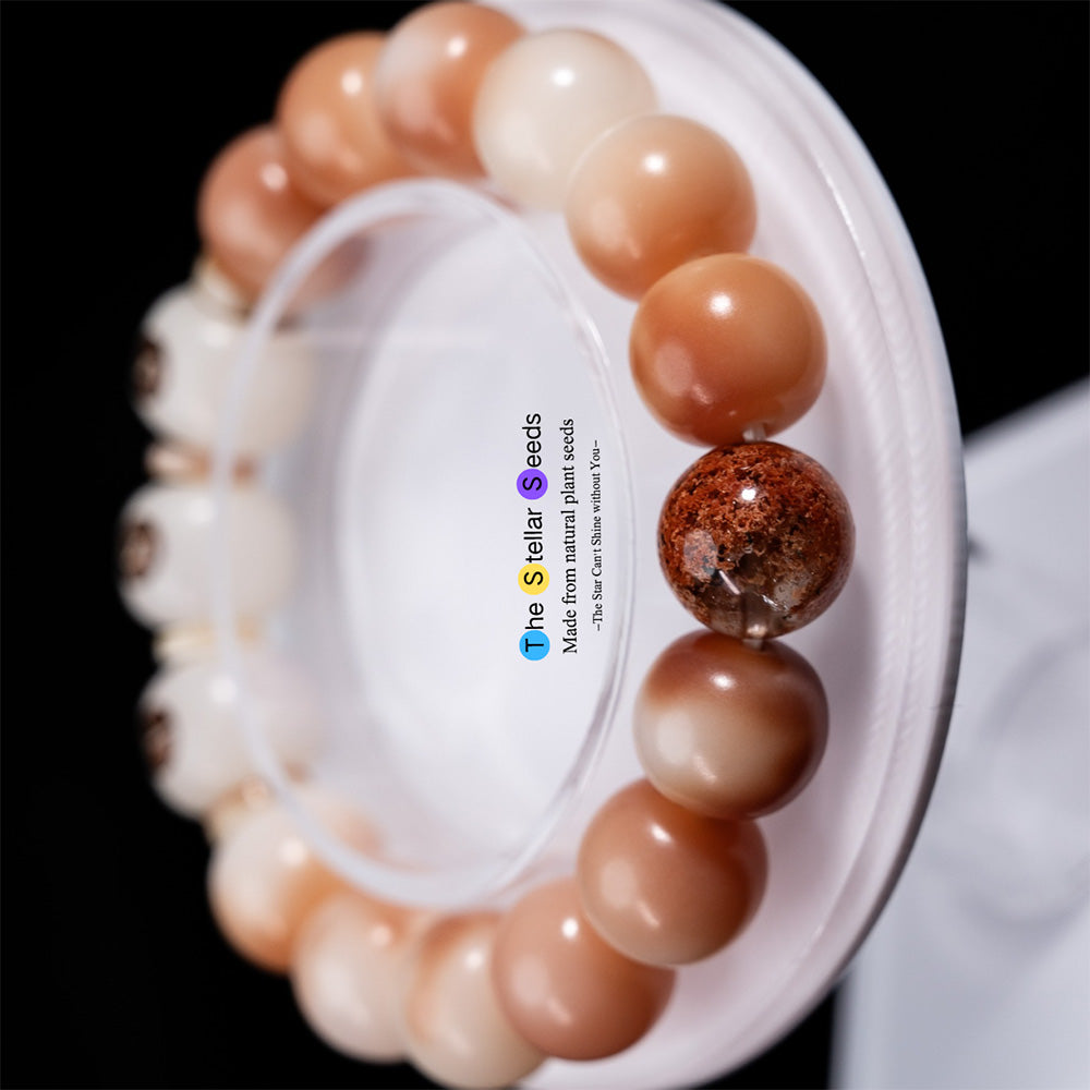 Flames of Focus – Red Phantom Energy Stone & Bodhi Meditation Bracelet - The Stellar Seeds