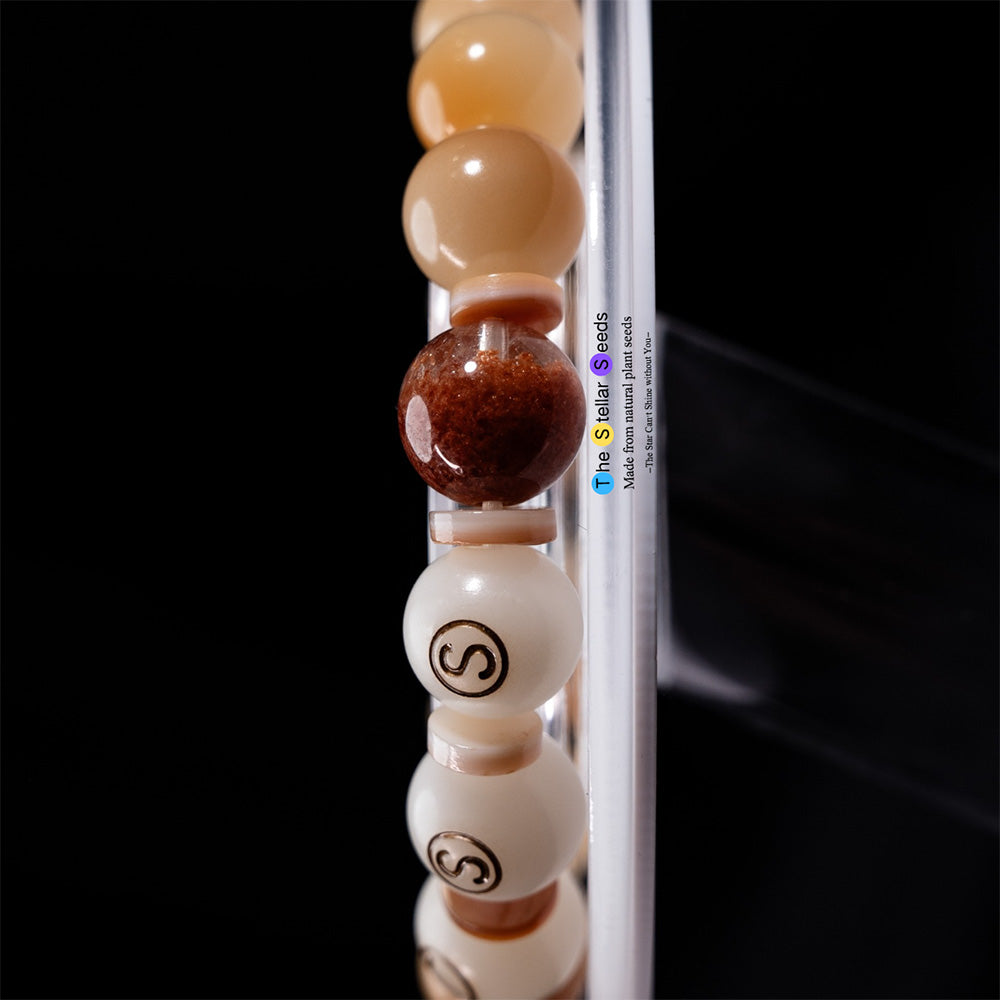 Red Phantom Crystal Bodhi Beads Bracelet – Boosts Career Success - The Stellar Seeds
