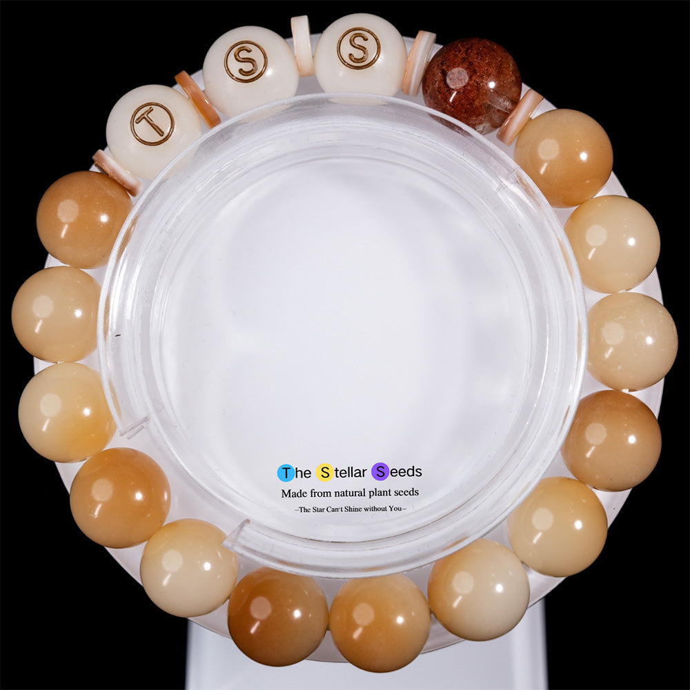 Red Phantom Crystal Bodhi Beads Bracelet – Boosts Career Success - The Stellar Seeds