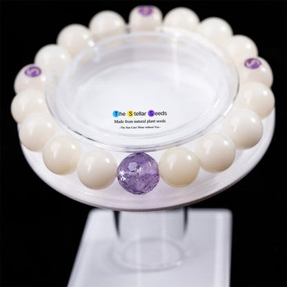 Wisdom & Peace | Amethyst and Bodhi Seed Healing Bracelet - The Stellar Seeds