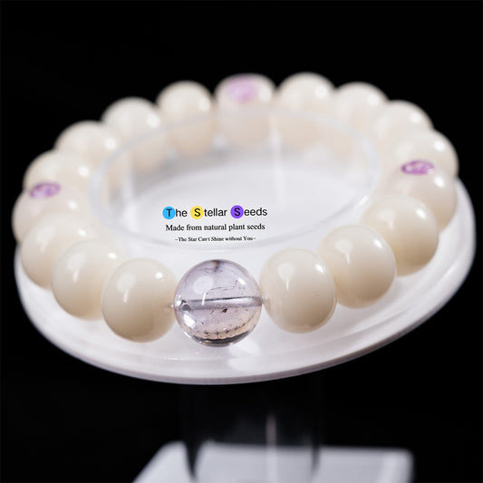 Inner Light: Bodhi & Amethyst Spiritual Healing Bracelet - The Stellar Seeds