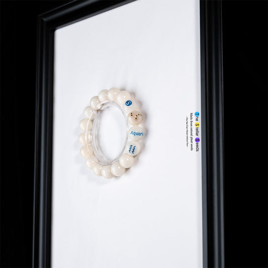White Bodhi Seed Mala Beads – Aquarius Constellation for Mindfulness - The Stellar Seeds