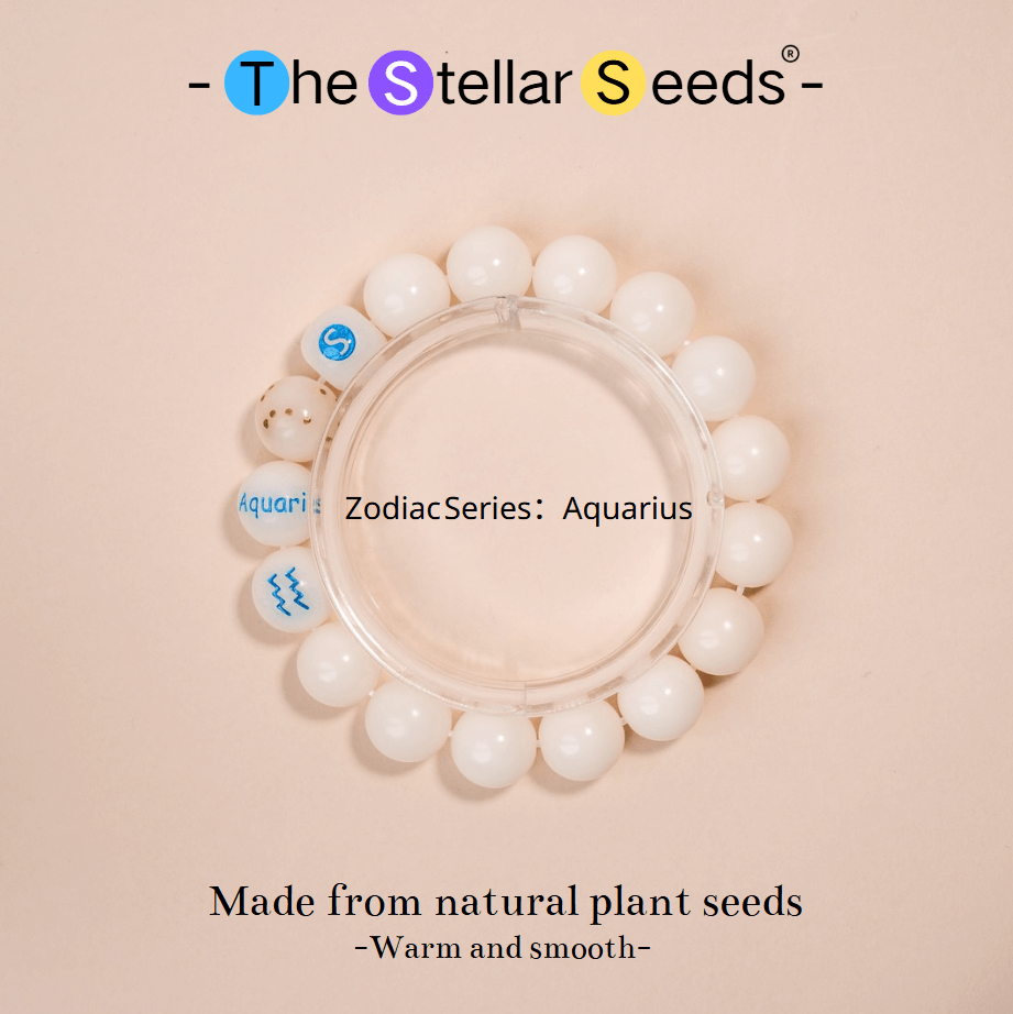 White Bodhi Seed Mala Beads – Aquarius Constellation for Mindfulness - The Stellar Seeds