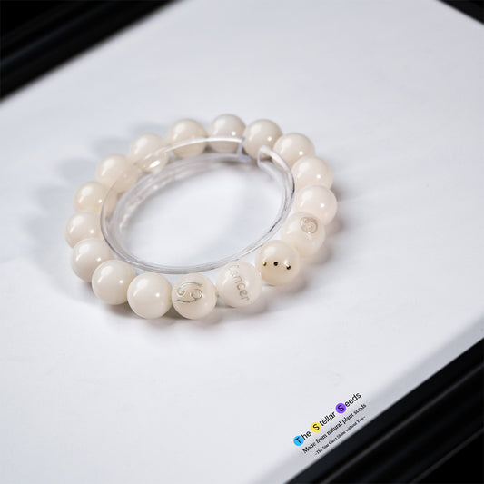 Zodiac Rosary Beads – Cancer Symbol Bracelet for Mindfulness and Peace - The Stellar Seeds