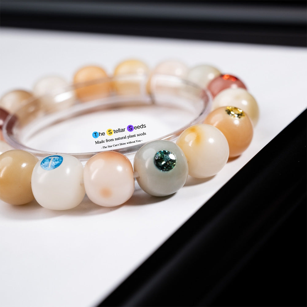 Colorful Bodhi Meditation Beads with Moissanite – A Radiant Spiritual Bracelet - The Stellar Seeds