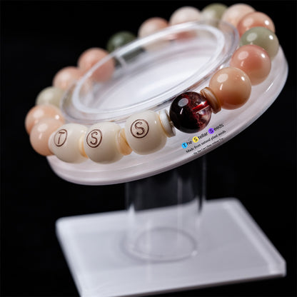Red Phantom Crystal & Bodhi Seed Bracelet – Passion Meets Inner Peace - The Stellar Seeds