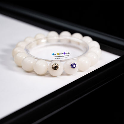 White Bodhi Meditation Bracelet – Calm the Mind & Deepen Focus - The Stellar Seeds