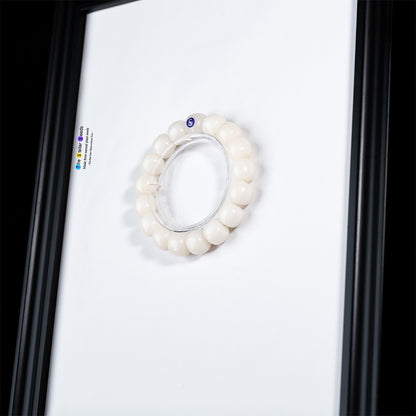 Natural White Bodhi Seed Bracelet – Embrace Serenity and Focus - The Stellar Seeds