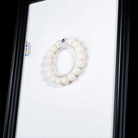 Natural White Bodhi Seed Bracelet – Embrace Serenity and Focus - The Stellar Seeds
