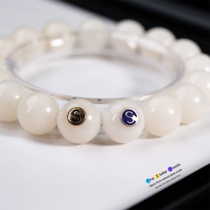White Bodhi Meditation Bracelet – Calm the Mind & Deepen Focus - The Stellar Seeds