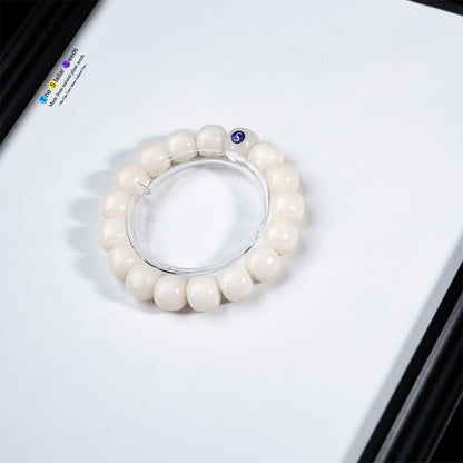 Natural White Bodhi Seed Bracelet – Embrace Serenity and Focus - The Stellar Seeds