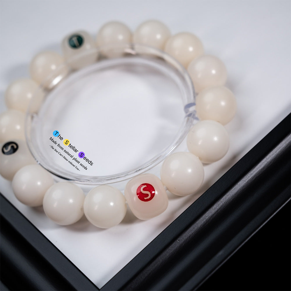White Bodhi Seed Bracelet – Pure, Peaceful, Natural - The Stellar Seeds