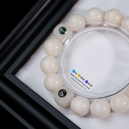 White Bodhi Seed Bracelet – Pure, Peaceful, Natural - The Stellar Seeds