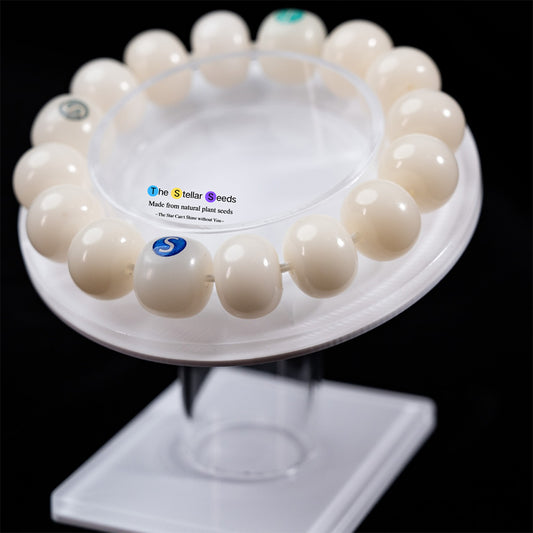 Timeless White Bodhi Bracelet – Crafted for Clarity - The Stellar Seeds